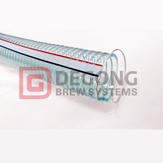 3/4" spiralförstärkt ståltråd förstärkt PVC-vakuumslang "Food Grade"