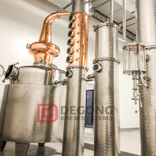 Gin Destillery Utrustning Röd Koppar Destillering Alkohol 50-5000L degong varumärke