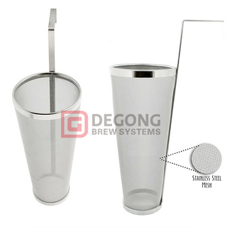 300 Micron Single Handle Hopper Filter - Rostfritt stål