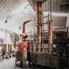 DEGONG Copper kommersiell destillationsutrustning 500-2000 liter vodka hylla destillerare