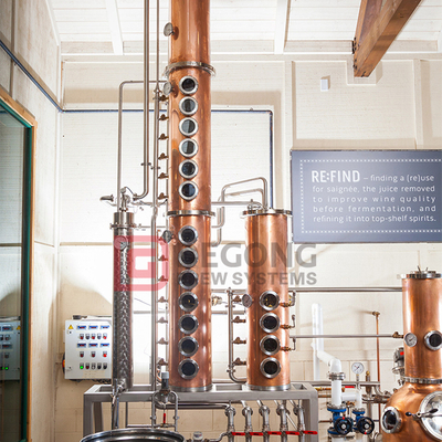 500L Alcohol Distillery Gin Still Machine Vodka Destillation Utrustning Copper Distiller