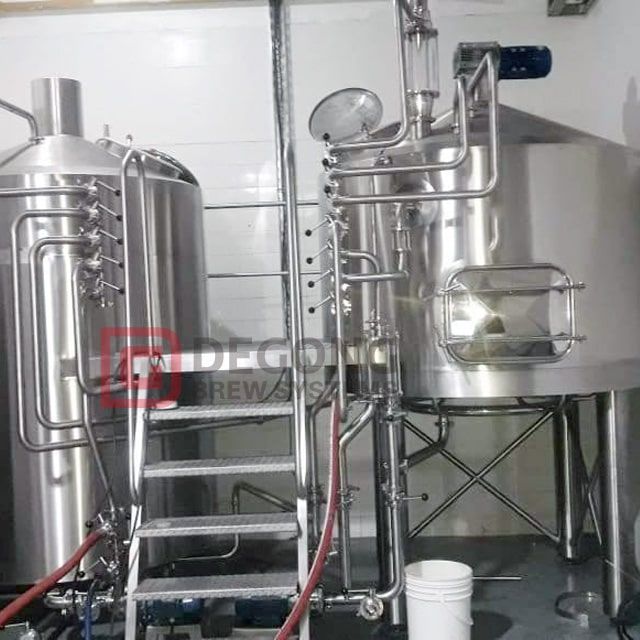10BBL Two Vessel Brewhouses kombinerat system ångvärmebryggeri DEGONG Leverantör