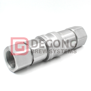 Snabbkoppling 1/2" NPT 304 rostfritt stål säkerhetslåshylsa Design