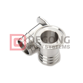 1,5" triklämma till 1,5" slang hullingadapter 304 rostfritt stål bryggeri slang hullingadapter