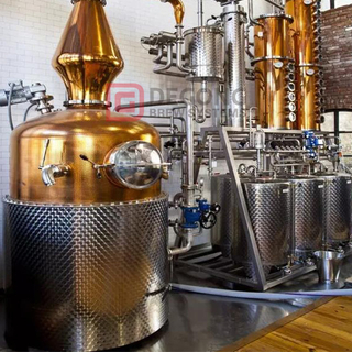 1000L kopparvodka Gin Whisky Brandy Destilleriutrustning för destillering av alkohol