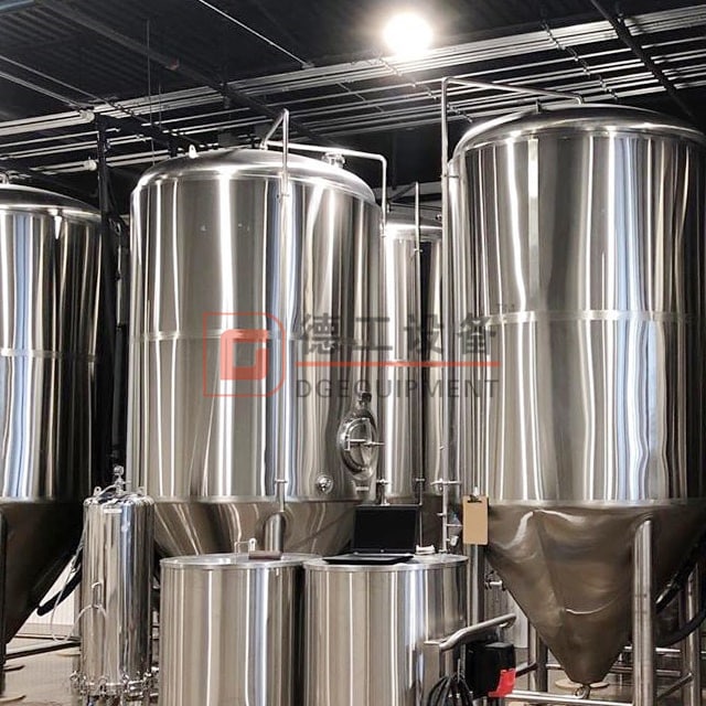 Högkvalitativa 500L 1000L medelstora fermentorer uni-tankar isolerade rostfria fermenteringstankar DEGONG Maker