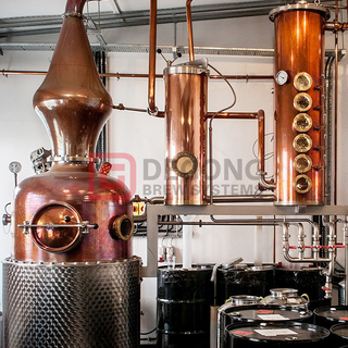 200L 300L 500L Micro Copper Distillery Gin Rom Alkoholdestilleringsutrustning