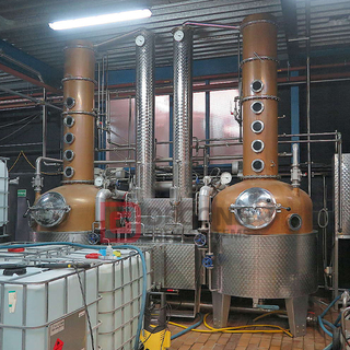500L 5HL Kopparkolonn Industriell alkoholdestillationsutrustning för vodkadestillation