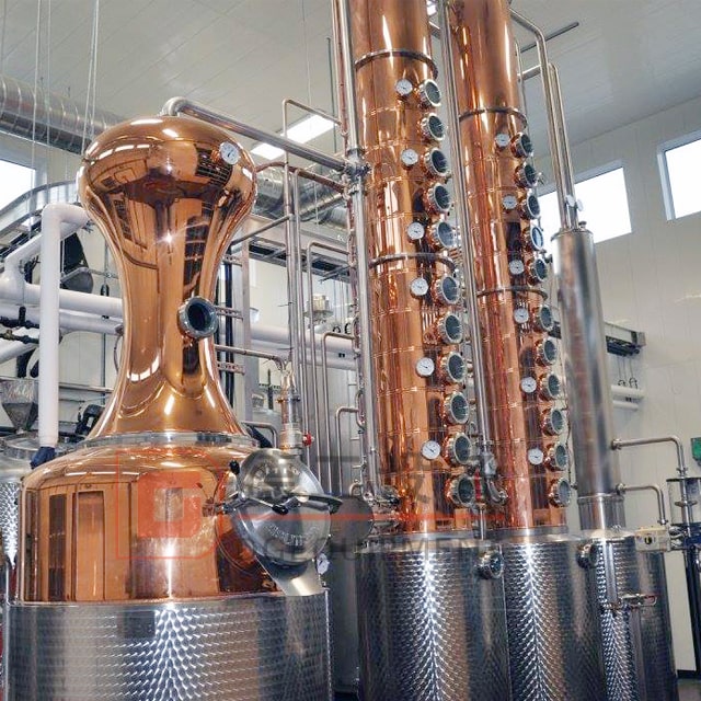 200gal destilleriutrustning Koppardestilleringsutrustning Professionell kinesisk tillverkare med fermenterare till salu