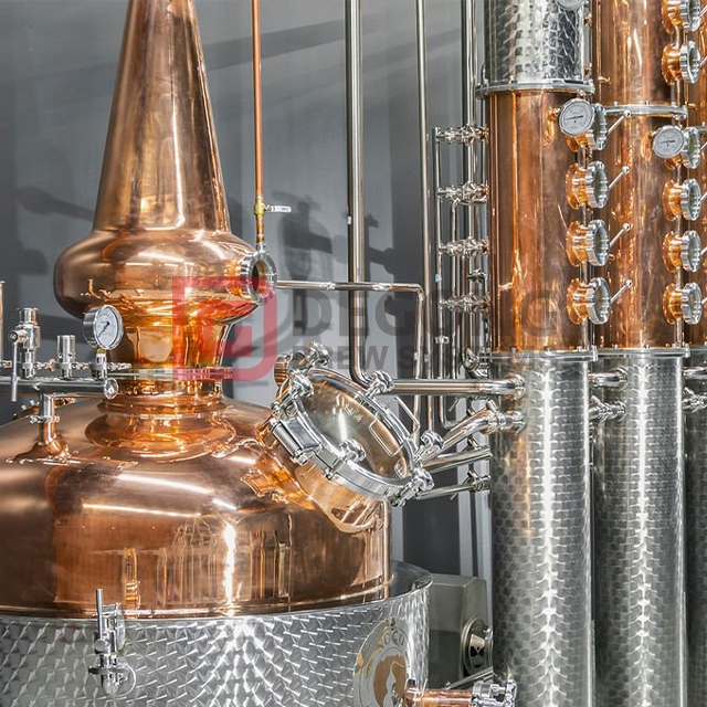 1000L koppardestilleriutrustning Vodka Gin Distiller Whisky Brandy Destillationsutrustning