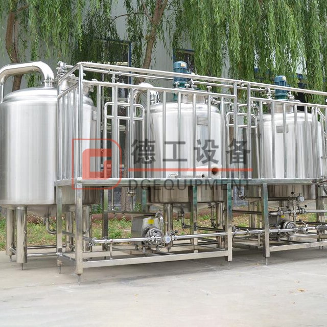 1000L rostfritt stål 2 satser per dag för bryggning av ölutrustning i lager